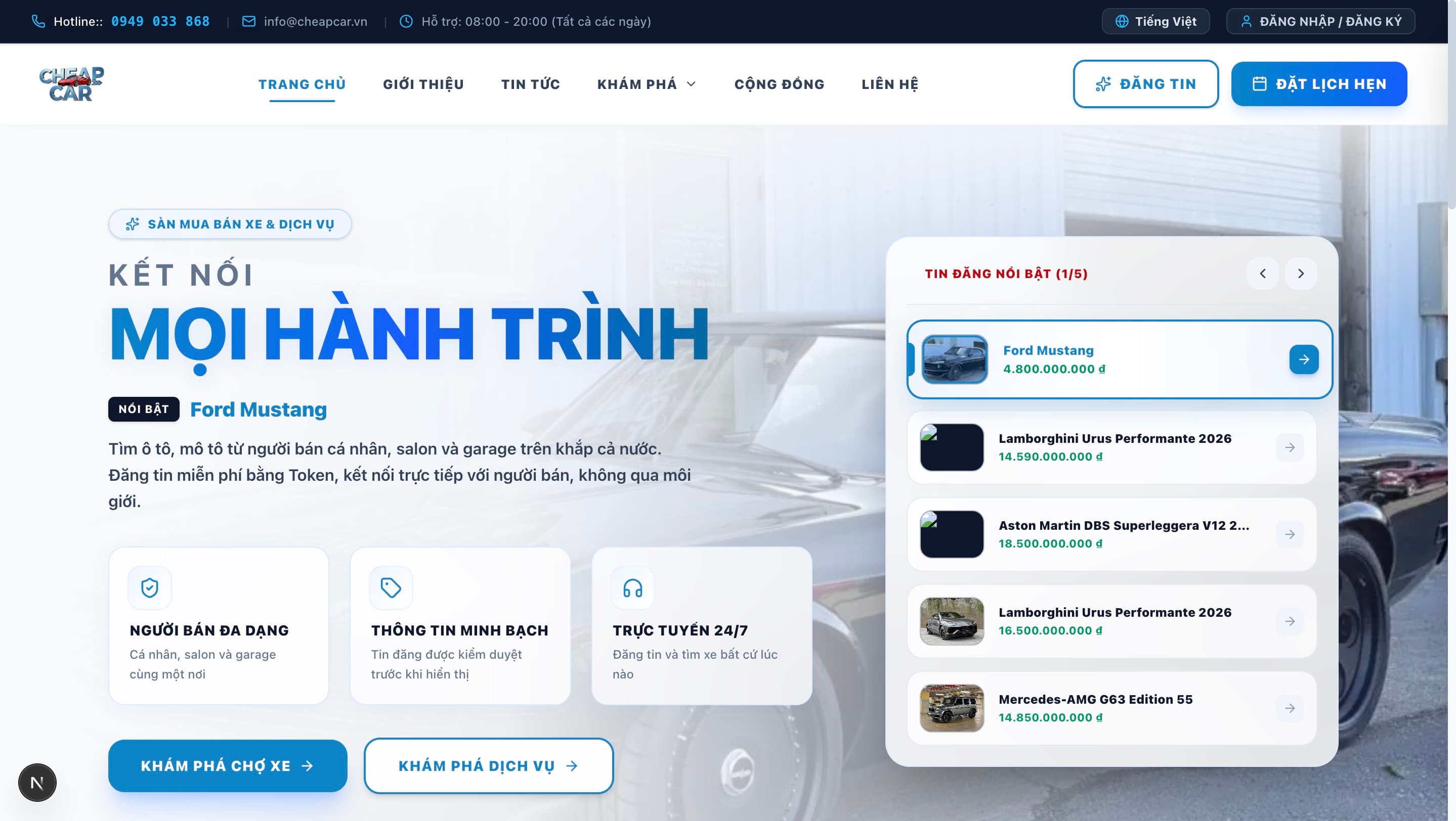 CheapCar Booking System